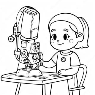 Page A Colorier De Rosie Revere Creative Construisant Un Robot 71634-59198