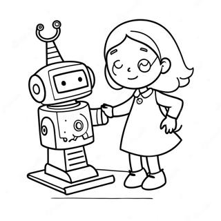 Page A Colorier De Rosie Revere Creative Construisant Un Robot 71634-59200