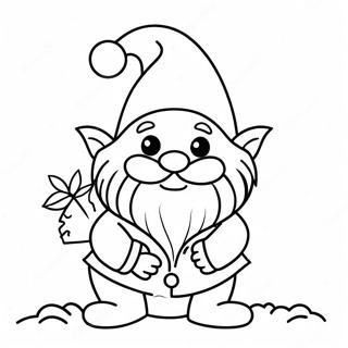 Page A Colorier Du Gnome De Noel Festif 7165-5831