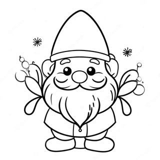 Page A Colorier Du Gnome De Noel Festif 7165-5832