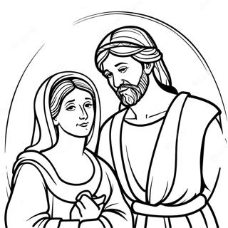 Page A Colorier De Marie Et Joseph 71663-59216