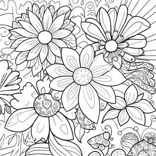 Page A Colorier Fleur Psychedelique 71674-59221