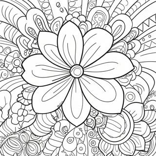 Page A Colorier Fleur Psychedelique 71674-59224