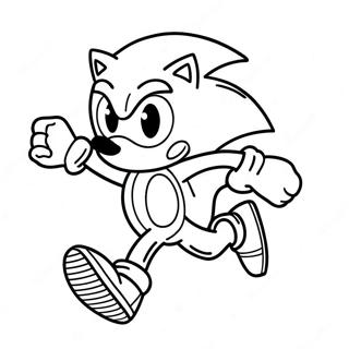 Page A Colorier De Sonic Courant Vite 71734-59266