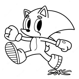 Page A Colorier De Sonic Courant Vite 71734-59267