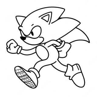 Page A Colorier De Sonic Courant Vite 71734-59268