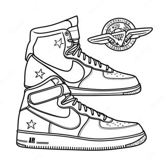 Page A Colorier Des Air Force 1 Elegantes 7175-5840