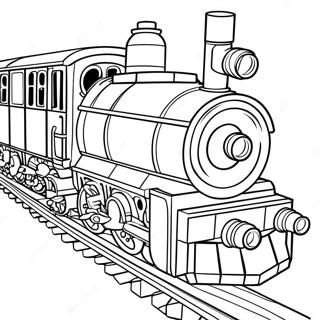 Page A Colorier Train Lego 71923-59422