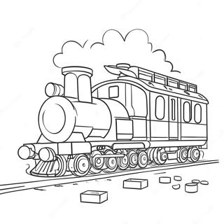 Page A Colorier Train Lego 71923-59424