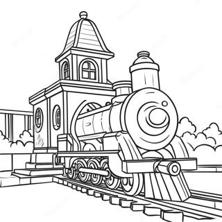 Page A Colorier Gare Lego Coloree 71924-59425