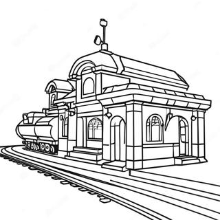 Page A Colorier Gare Lego Coloree 71924-59427