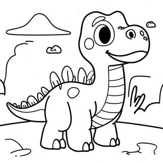 Gogo Dino Pages À Colorier