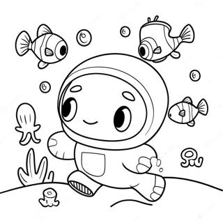 Page A Colorier Aventure Sous Marine Des Vegimals Octonauts Mignons 71984-59470