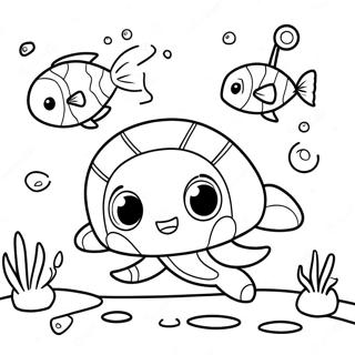 Page A Colorier Aventure Sous Marine Des Vegimals Octonauts Mignons 71984-59472