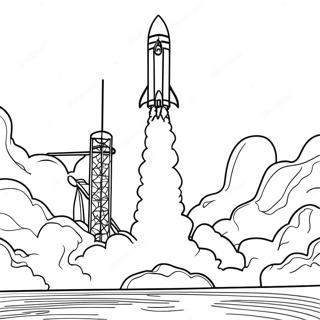 Page A Colorier Lancement De La Fusee Falcon 9 71994-59477