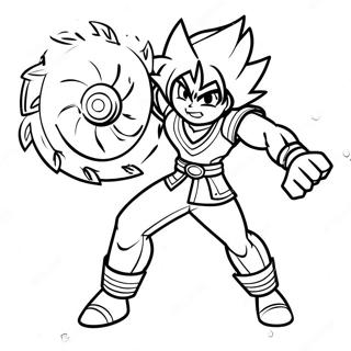 Beyblade Achille Pages À Colorier