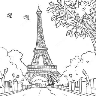 Page A Colorier De La Tour Eiffel A Paris 7204-5859