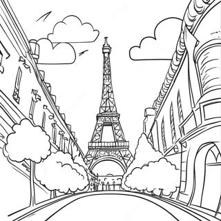 Page A Colorier De La Tour Eiffel A Paris 7204-5860