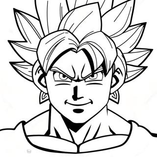 Page A Colorier De Goku En Forme Super Saiyan 72054-59529