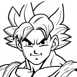 Page A Colorier De Goku En Forme Super Saiyan 72054-59530