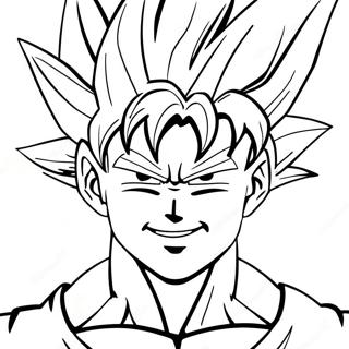 Page A Colorier De Goku En Forme Super Saiyan 72054-59531