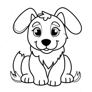 Page A Colorier De Chiot Colley Mignon 72074-59534