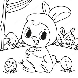 Page A Colorier De La Chasse Aux Oeufs De Paques Lol 72114-59573