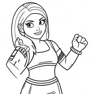 Page A Colorier Alexa Bliss En Action 72175-59619