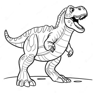 Page A Colorier Du Giganotosaurus Rugissant 72225-59656