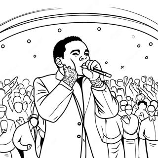 Page A Colorier De Kevin Gates En Performance Sur Scene 72255-59683