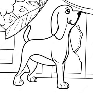 Page A Colorier Chien De Sang 72314-59722