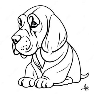 Page A Colorier Chien De Sang 72314-59723