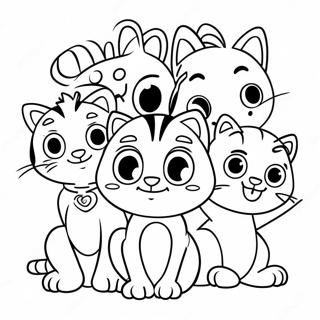 Page A Colorier De Talking Tom Avec Des Amis 7235-5886