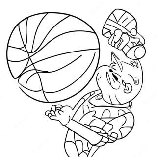 Harlem Globetrotters Pages À Colorier