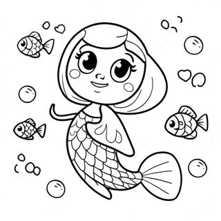 Page A Colorier Deema Avec Poissons Colores 72415-59806