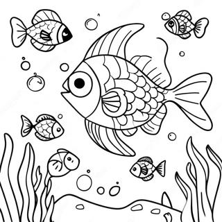 Page A Colorier Deema Avec Poissons Colores 72415-59808