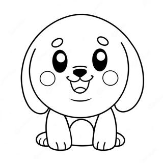 Page A Colorier Cute Pluto Avec Un Visage Heureux 7245-5896