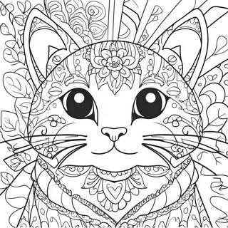 Page A Colorier De Tete De Chat Mignonne 72465-59845