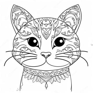 Page A Colorier De Tete De Chat Mignonne 72465-59846