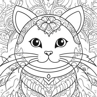 Page A Colorier De Tete De Chat Mignonne 72465-59848