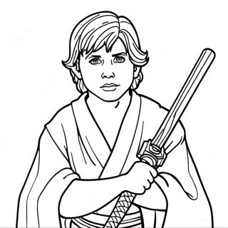 Page A Colorier De Jeune Jedi 72474-59874