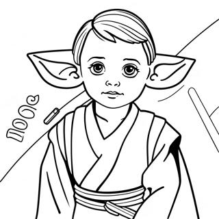 Page A Colorier De Jeune Jedi 72474-59875