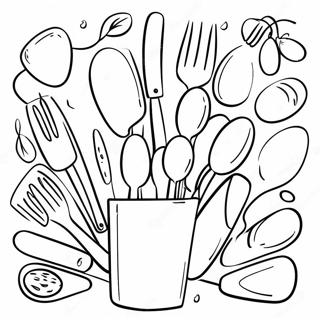 Page A Colorier Dustensiles De Cuisine Colores 72485-59857