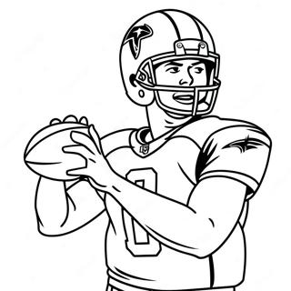 Page A Colorier Tom Brady Lancant Un Football 7265-5911