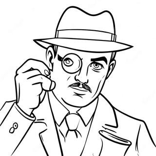 Page A Colorier Detective Avec Loupe 72755-60070