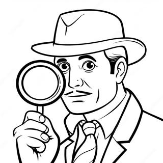 Page A Colorier Detective Avec Loupe 72755-60071