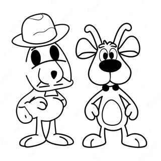 Page A Colorier Rocky Et Bullwinkle 72824-60144