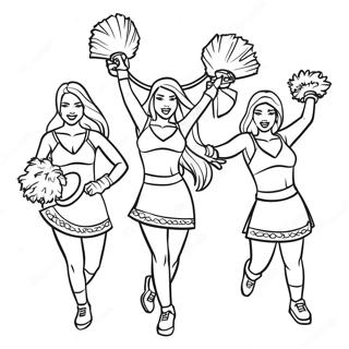 Page A Colorier Cheerleaders Des Vikings En Action 7285-5926