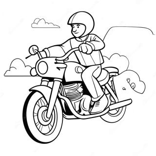 Page A Colorier Chase Sur Sa Moto 72885-60181