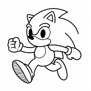 Page A Colorier Sonic En Course Rapide 72955-60230